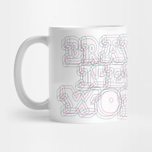 Brave New World - Huxley! Political and critical quotes. typography art. Mug